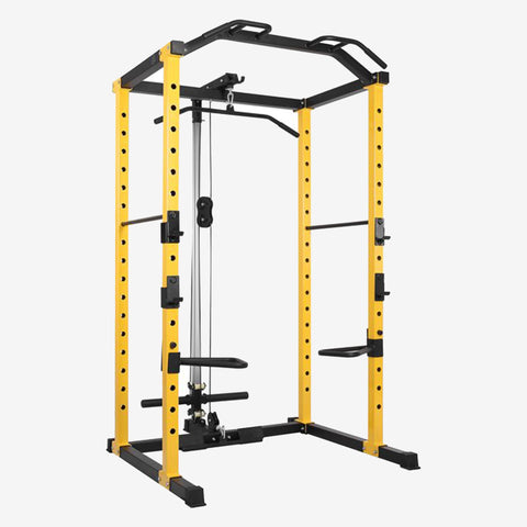 Mammoth Power Rack With Lat Pulley & Cable Row