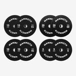 100kg Black Mammoth Olympic Bumper Plate Set- In Stock