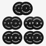 150kg Black Mammoth Olympic Bumper Plate Set- In Stock
