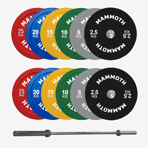 150kg Mammoth Barbell Set- In Stock